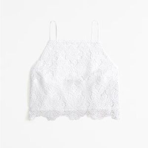 Lace high neck set top